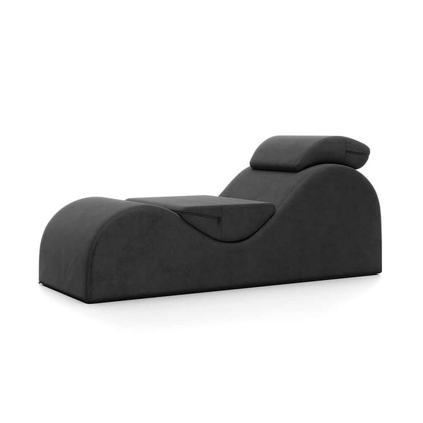 Liberator Esse Tantric Chair Sex Lounger Black in luxurious design for enhanced intimacy and comfort.