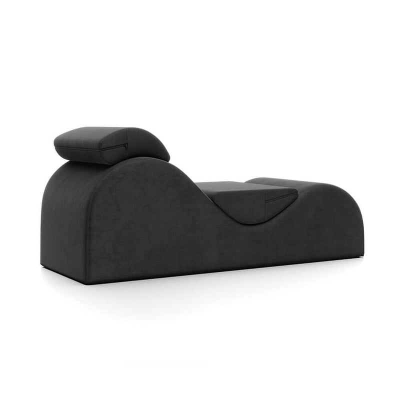Liberator Esse Tantric Chair Sex Lounger Black, luxury chaise designed for intimacy and comfort.