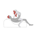 Couple using the Liberator Esse Tantric Chair Sex Lounger Black for intimate connection and enhanced pleasure.