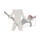 Couple using the Liberator Hipster Sex Positioning Pillow Black for enhanced pleasure and support during intimate moments.