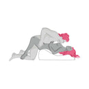 Couple using Liberator Hipster Sex Positioning Pillow Plum for enhanced comfort and pleasure during intimate moments.
