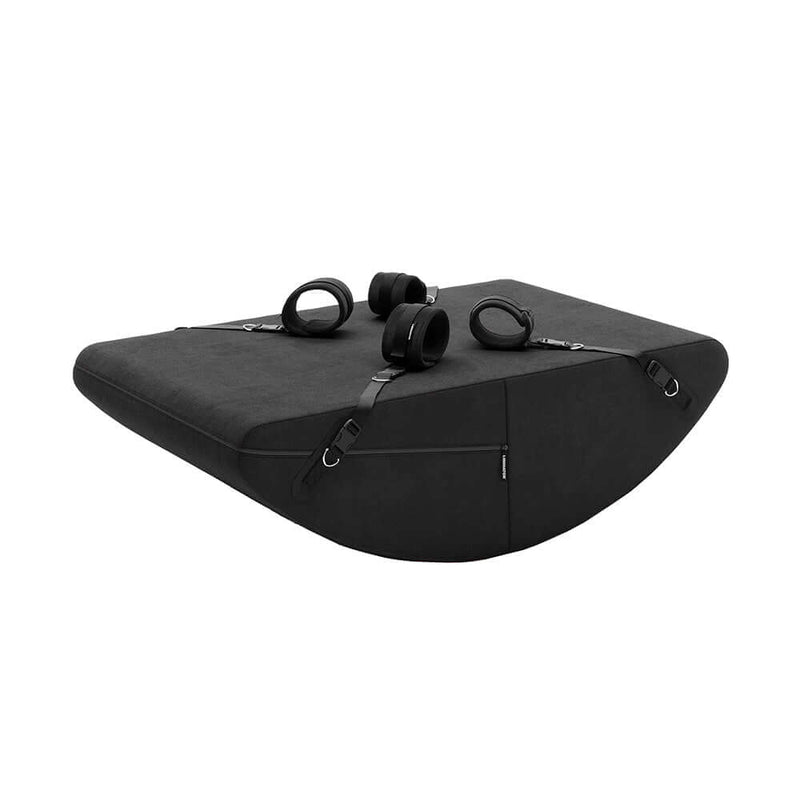 Liberator Scoop Rocker Valkyrie Edition with Cuffs Black designed for pleasure and intimacy in the bedroom.