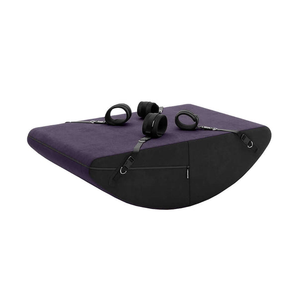 Liberator Scoop Rocker Valkyrie Edition with Cuffs Plum featuring cuffs and a plush design for enhanced intimacy.