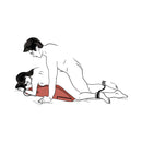 Liberator Scoop Rocker Valkyrie Edition with Cuffs Plum showcased in a passionate positioning scene.