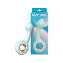 Luv Inc Pt16 Pointed Tip Ring Vibe Green shown in packaging, designed for targeted G-spot stimulation with silicone.