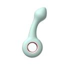 Luv Inc Pt16 Pointed Tip Ring Vibe Green silicone vibrator with pointed tip for focused stimulation.