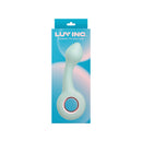 Luv Inc Pt16 Pointed Tip Ring Vibe Green packaging with a silicone vibrator for G-spot stimulation.