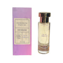 Eye of Love Bloom Attract Him Pheromone Parfum Lilac Dream 1 Oz in elegant bottle with purple box packaging.
