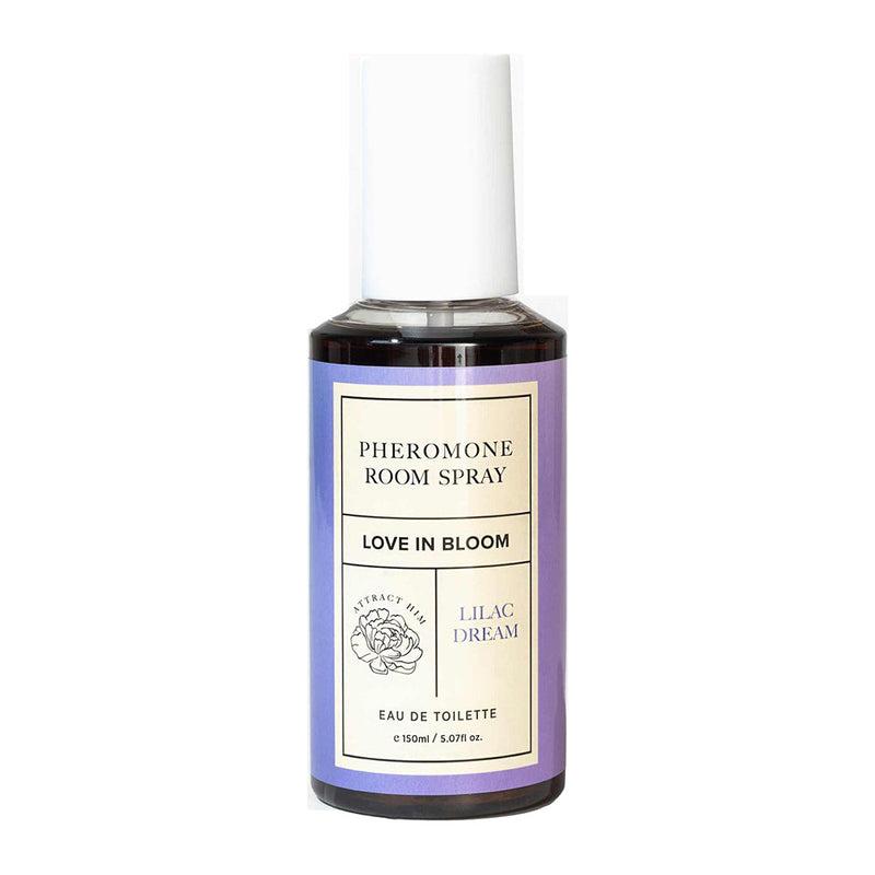 Eye of Love Bloom Attract Him Pheromone Room Spray Lilac Dream 5 Oz on a white background.