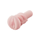 Lovense Vagina Shaped Sleeve For Solace, a lifelike and inviting detailed stroker sleeve.