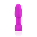 b-Vibe Rimming Petite Rotating Remote Control Plug Fuchsia on a white background.