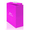 b-Vibe Rimming Petite Rotating Remote Control Plug Fuchsia packaging in bright pink color with logo.