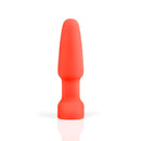 b-Vibe Rimming 2 Rotating and Vibrating Remote Control Plug Orange displayed on a white background
