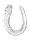 King Cock® Clear Medium Double Trouble Dildo - Flexible Realistic Double-Ended Dildo