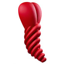 Banana Pants Luvgrind Strap-On Grinder Cushion Red in soft silicone with a bold red finish for pleasure and comfort.