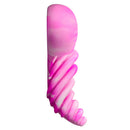 Banana Pants Luvgrind Pink Swirl Grinder Cushion in pink swirl design, showcasing its heart-shaped and ribbed structure.