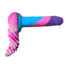 Banana Pants Luvgrind Pink Swirl Grinder Cushion in playful pink and blue colors.