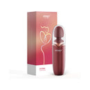 Honey Play Box Stormi Wand Massager With Charging Case in elegant wine red design with packaging.
