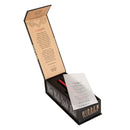 CalExotics Hidden Pleasures Bullet Vibrator Red in elegant packaging with instructions and a sleek design.
