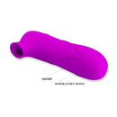 Pretty Love Magic Flute Clitoral Suction Stimulator in vibrant purple with control buttons.