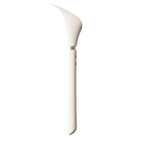 ZALO Calla Dual-Head Vibrating Wand in ivory white with elegant petal-like design for discreet personal massage.