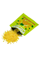 Poppin' Rock Candy Pineapple Express Oral Sex Candy spilling from the vibrant green bag.