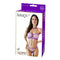 Sexy Chained Lingerie Set in Purple packaging featuring a model showcasing the design and style.