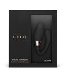 Lelo Tiani Harmony App Connected Couples Vibrator Black in elegant packaging, showcasing its sleek design and features.