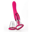Jimmyjane Apex Suction Licking Clitoral Vibrator with suction cups and tongue for targeted pleasure.
