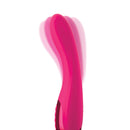 Jimmyjane Apex Suction Licking Clitoral Vibrator in vibrant pink, showcasing its ergonomic design and features.