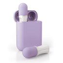 Jimmyjane Hello Touch Pro Finger Vibrator Light Purple in a stylish travel case with two mini massagers.