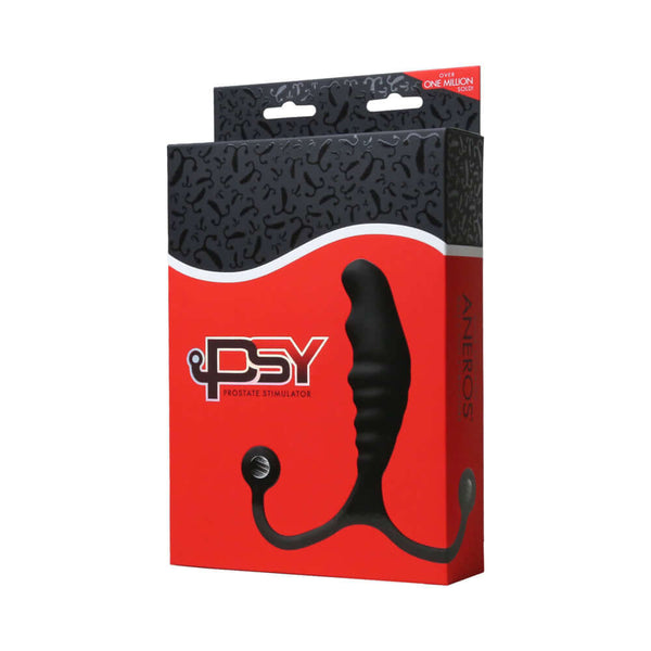 Aneros PSY Prostate Stimulator packaging featuring unique design and enticing colors.