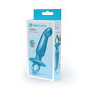 b-Vibe Butties Hither Silicone Prostate Plug packaging showcasing its ergonomic design for comfort and control.