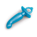 b-Vibe Butties Hither Silicone Prostate Plug in blue, designed for targeted internal stimulation and comfort.