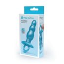 b-Vibe Butties Bounce Beaded Silicone Plug packaging featuring a blue silicone plug design.