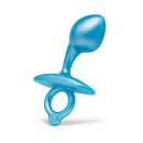 b-Vibe Butties Bulb Silicone Prostate Plug in blue with a bulb-shaped tip for targeted stimulation.