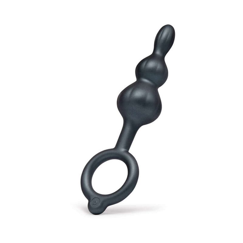 b-Vibe Beaded Butties Bundle 3-Piece Anal Plug Set featuring a sleek, textured graduated anal plug in premium silicone.