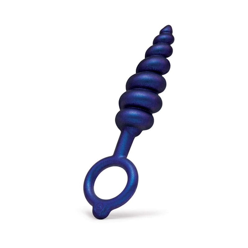 b-Vibe Beaded Butties Bundle 3-Piece Anal Plug Set in a vibrant purple design with graduated sizes for enhanced pleasure.