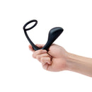 b-Vibe Butties Ringer C-Ring & Prostate Plug held in a hand, designed for enhanced pleasure and prostate stimulation.