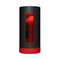 LELO F1S V3 XL Red App Controlled Masturbator in a sleek black and red case with a transparent window.