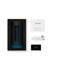 LELO F1S V3 XL Blue App Controlled Masturbator packaging, user manual, USB charging cable, and warranty card.