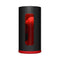 LELO F1S V3 Red App Controlled Masturbator with sleek black design and red interior showing through window.