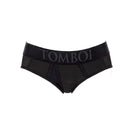 SpareParts Tomboi Cover Brief Underwear Harness Nylon Black XL in classic brief-style design.
