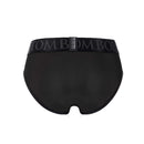 SpareParts Tomboi Cover Brief Style Underwear Harness Nylon Black 5XL back view of black underwear