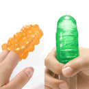 Tenga Uni Emerald Unisex Pleasure Sleeve, featuring bold textures for versatile pleasure.