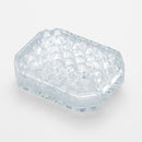 Tenga Uni Diamond Unisex Masturbation Sleeve Clear showcasing a textured, diamond-faceted design for stimulation.