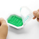 Tenga Uni Topaz Unisex Pleasure Sleeve packaging with green texture being revealed