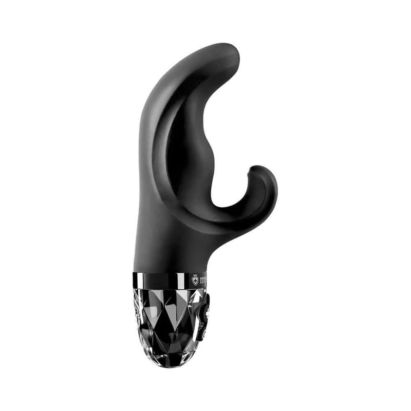 Mystim Hop Hop Bob eStim Vibrator Black for dual-action pleasure and electrifying stimulation.