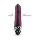 Mystim Real Deal Neal eStim Vibrator Black with conductive surfaces and control panel features