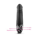 Mystim Real Deal Neal eStim Vibrator Black showing control buttons for e-stim and vibration settings.
